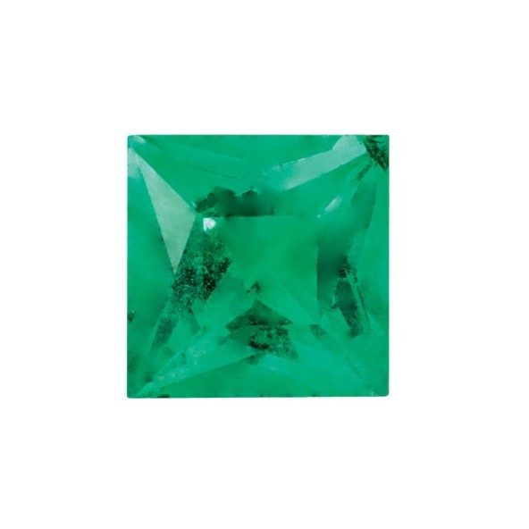 Smaragd štvorec 1,5 x 1,5 mm 0,03ct Princess cut SGPPAGR-1,5