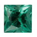 Smaragd štvorec 1,5 x 1,5 mm, AA, Princess cut