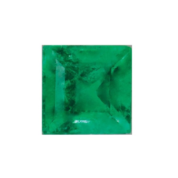 Smaragd štvorec 1,75 x 1,75 mm 0,034ct Step-cut SGPSAGR-1,75