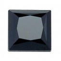 Spinel Čierny štvorec 3 x 3 mm, Standard, Princess Machine-Cut