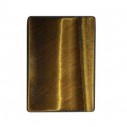 Tigrie oko cushion 20 x 15 mm, Standard, Buff Top-cut