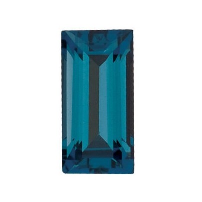 Topás London Blue rovná bageta 5 x 2,5 mm 0,3ct Fazetovaný TPBFAALO-5-2