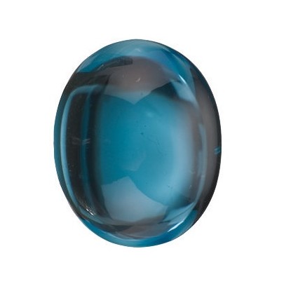 Topás London Blue ovál 10 x 8 mm 3,54ct Kabošon TPOKAALO-10