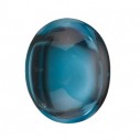 Topás London Blue ovál 10 x 8 mm, AA, Kabošon