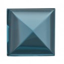Topás London Blue štvorec 6 x 6 mm, AA, Kabošon