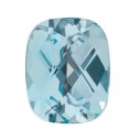 Topás Sky Blue antický cushion 8 x 6 mm, AA, Checkerboard cut