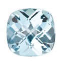 Topás Sky Blue antický štvorec 5 x 5 mm, AA, Checkerboard cut
