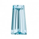 Topás Sky Blue zúžená bageta 4 x 2 mm, AA, Fazetovaný