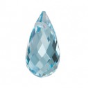 Topás Sky Blue briolette 8 x 5 mm, AA, Side-Drilled