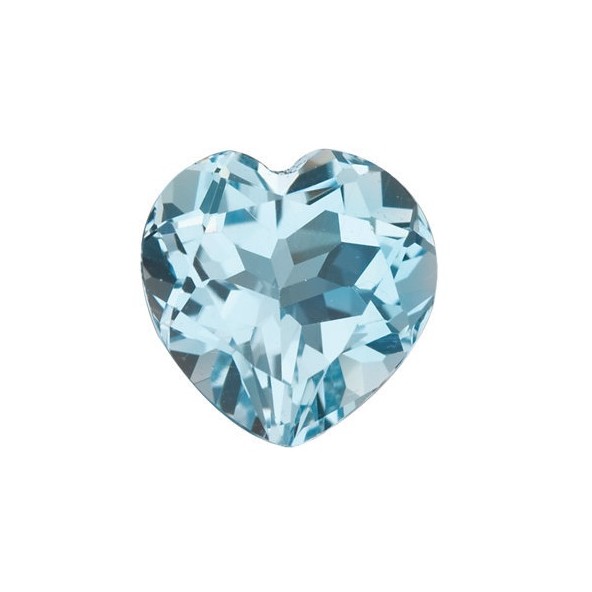 Topás Sky Blue srdce 7 x 7 mm 1,6ct Fazetovaný TPHFAASY-7