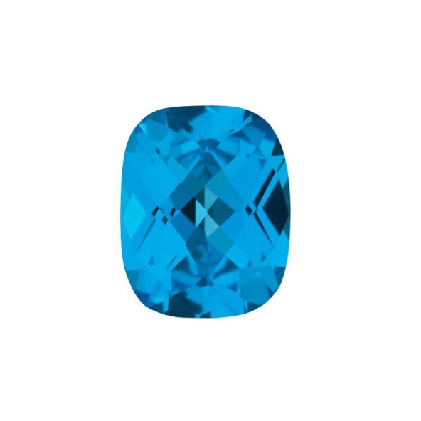 Topás Swiss Blue antický cushion 9 x 7 mm 2,48ct Checkerboard cut TPUCAASB-9