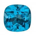 Topás Swiss Blue antický štvorec 6 x 6 mm, AA, Fazetovaný