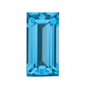 Topás Swiss Blue rovná bageta 5 x 2 mm, AA, Fazetovaný
