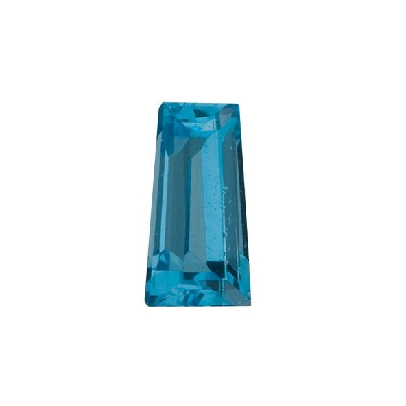Topás Swiss Blue zúžená bageta 4 x 2 mm 0,12ct Fazetovaný TPZFAASB-4