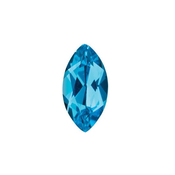 Topás Swiss Blue markíz 6 x 3 mm 0,32ct Fazetovaný TPMFAASB-6