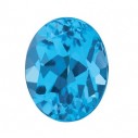 Topás Swiss Blue ovál 16 x 12 mm, AA, Fazetovaný