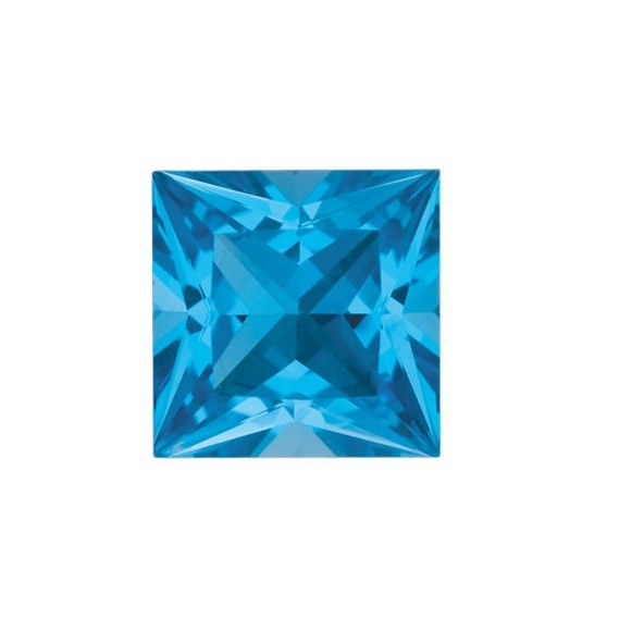 Topás Swiss Blue štvorec 5 x 5 mm 0,8ct Princess cut TPPPAASB-5