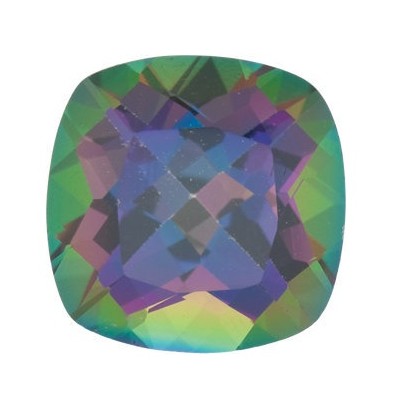 Topás Green mystic antický štvorec 8 x 8 mm 2,5ct Fazetovaný TPVFAAGR-8