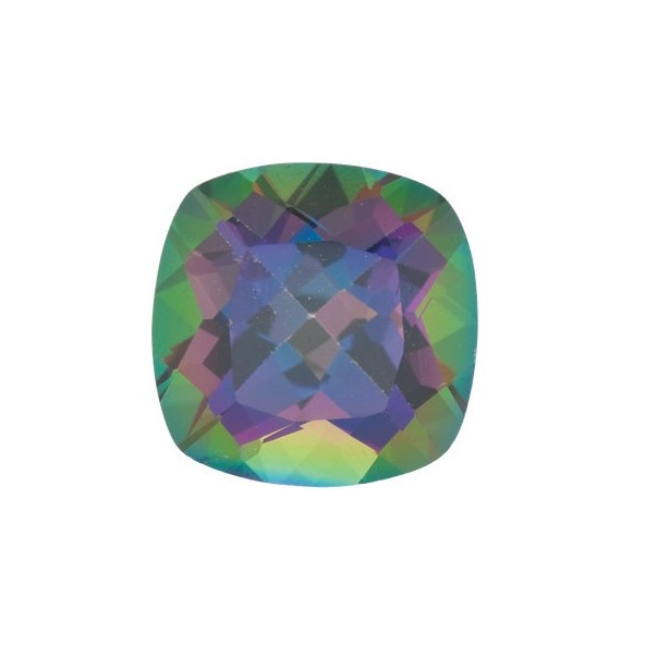 Topás Green mystic antický štvorec 8 x 8 mm 2,5ct Fazetovaný TPVFAAGR-8