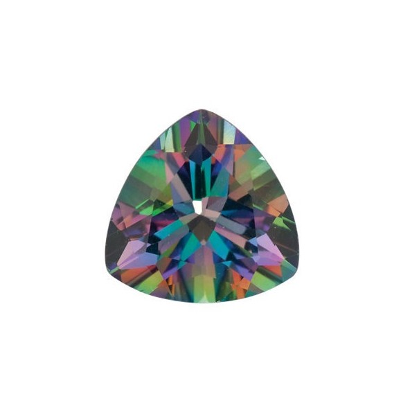 Topás Green mystic trillion 7 x 7 mm 1,32ct Fazetovaný TPTFAAGR-7