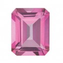Topás Pure pink mystic  emerald 7 x 5 mm, AA, Fazetovaný
