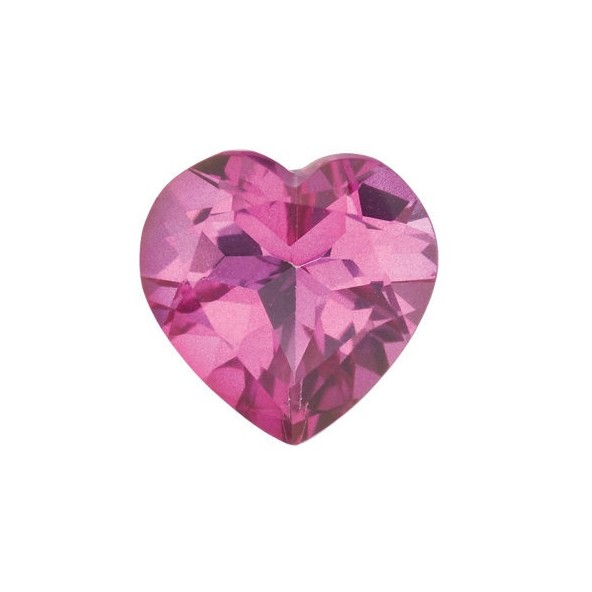 Topás Pure pink mystic srdce 7 x 7 mm 1,6ct Fazetovaný TPHFAAPN-7
