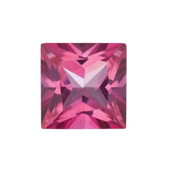 Topás Pure pink mystic  štvorec 6 x 6 mm 1,38ct Princess cut TPPPAAPN-6