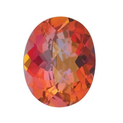 Topás Sunrise mystic ovál 14 x 10 mm 8,24ct Checkerboard cut TPOCAASU-14