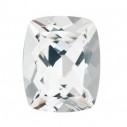 Topás biely antický cushion 9 x 7 mm, Fine, Fazetovaný