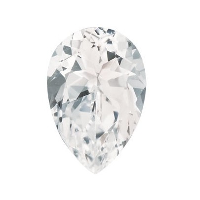 Topás biely slza 5 x 3 mm 0,26ct Fazetovaný TPXFFC-5