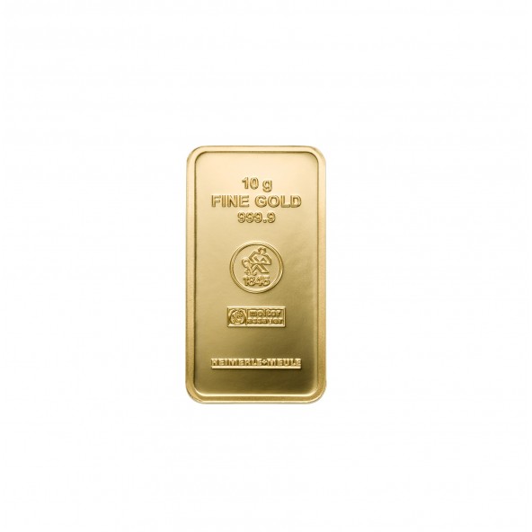Investicna zlata tehla 10 g razena Heimerle+Meule 87892602