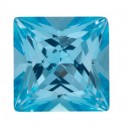 Topás Ice Blue passion štvorec 10 x 10 mm, Fine, Princess cut