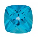Topás Paraiba passion antický štvorec 7 x 7 mm, Fine, Checkerboard cut