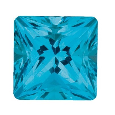 Topás Paraiba passion štvorec 2 x 2 mm 0,054ct Princess cut TPPPFPB-2