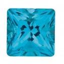Topás Paraiba passion štvorec 2 x 2 mm, Fine, Princess cut