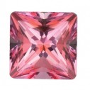 Topás Pink passion štvorec 2 x 2 mm, Fine, Princess cut