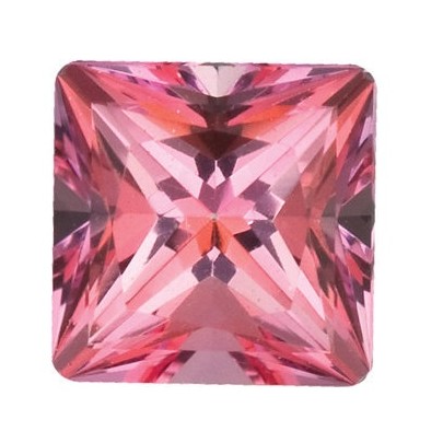 Topás Pink passion štvorec 2,5 x 2,5 mm 0,13ct Princess cut TPPPFPK-2,5