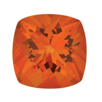 Topás Poppy passion antický štvorec 7 x 7 mm 1,91ct Checkerboard cut TPVCFPO-7