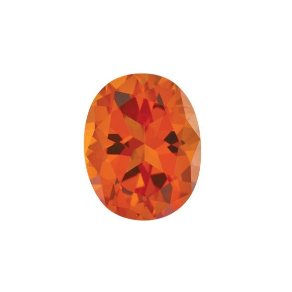 Topás Poppy passion ovál 11 x 9 mm 4,6ct Fazetovaný TPOFFPO-11