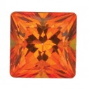 Topás Poppy passion štvorec 3 x 3 mm, Fine, Princess cut