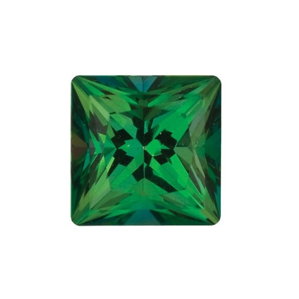 Topás Rainforest passion štvorec 2 x 2 mm 0,054ct Princess cut TPPPFRF-2