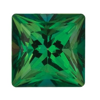 Topás Rainforest passion štvorec 4 x 4 mm 0,41ct Princess cut TPPPFRF-4