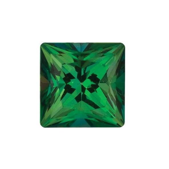 Topás Rainforest passion štvorec 4 x 4 mm 0,41ct Princess cut TPPPFRF-4