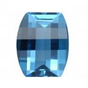 Topás Swiss Blue barel 10 x 8 mm, Standard, Fantasy-Roll Top