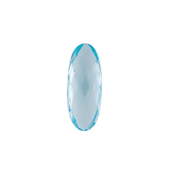 Topás sky blue ovál 30 x 12 mm 20,71ct Double-sided Checkerboard cut TPOOAASY-30