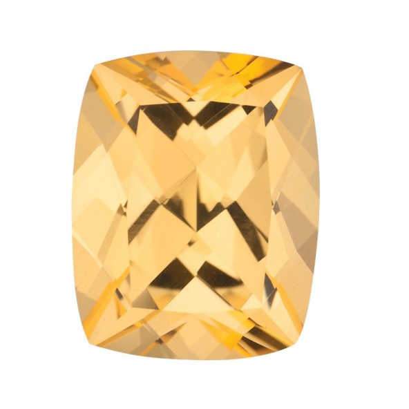Topás honey antický cushion 9 x 7 mm 2,48ct Fazetovaný TPUFFHO-9