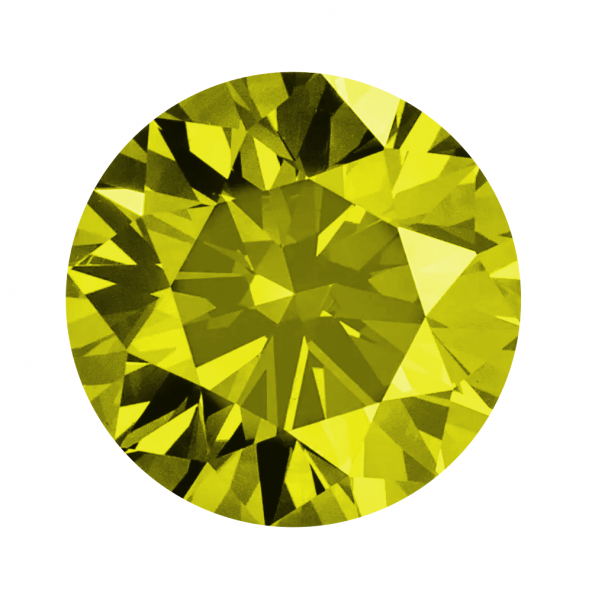 Fancy color diamant okrúhly briliant, fancy intense canary žltý 1,25 mm 0,01ct  BIRDY6YL-1,25