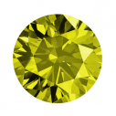 Fancy color diamant okrúhly briliant, fancy intense canary žltý 1,25 mm 0,01ct