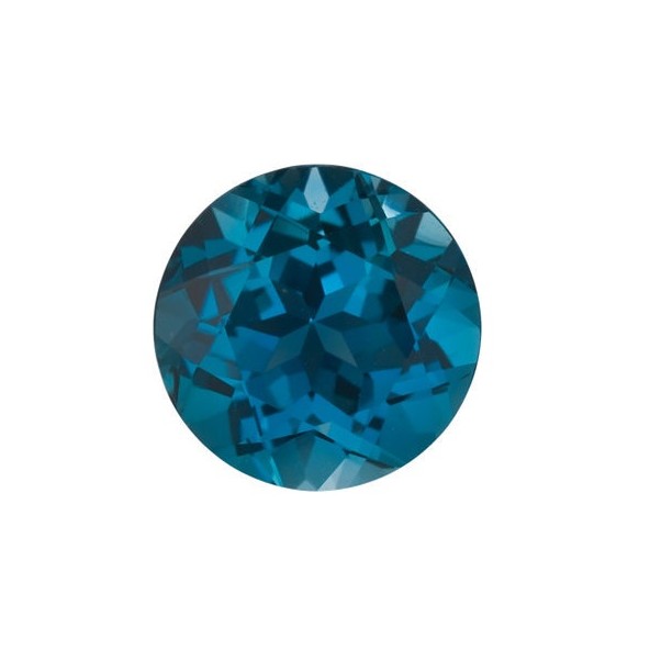 Topás London Blue okrúhly 4 mm 0,27ct Fazetovaný TPRFAALO-4