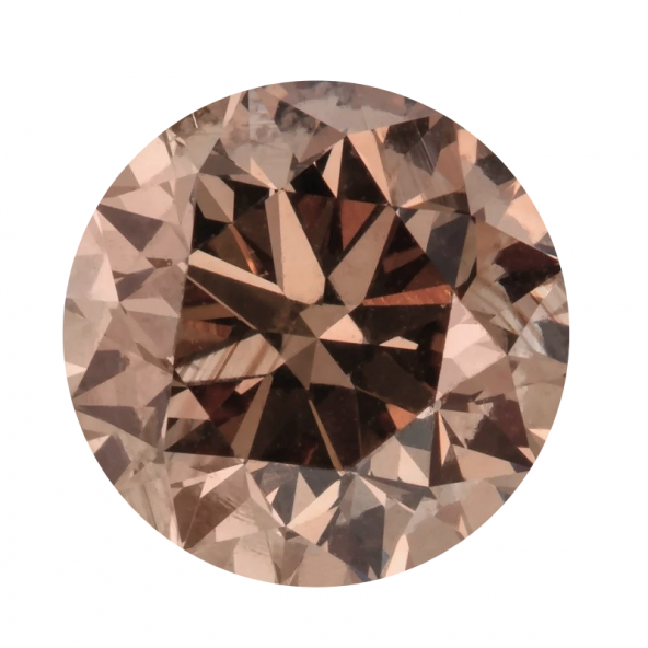 Fancy color diamant okrúhly briliant, fancy light Champagne 1,25 mm 0,01ct  BIRDT4BR-1,25